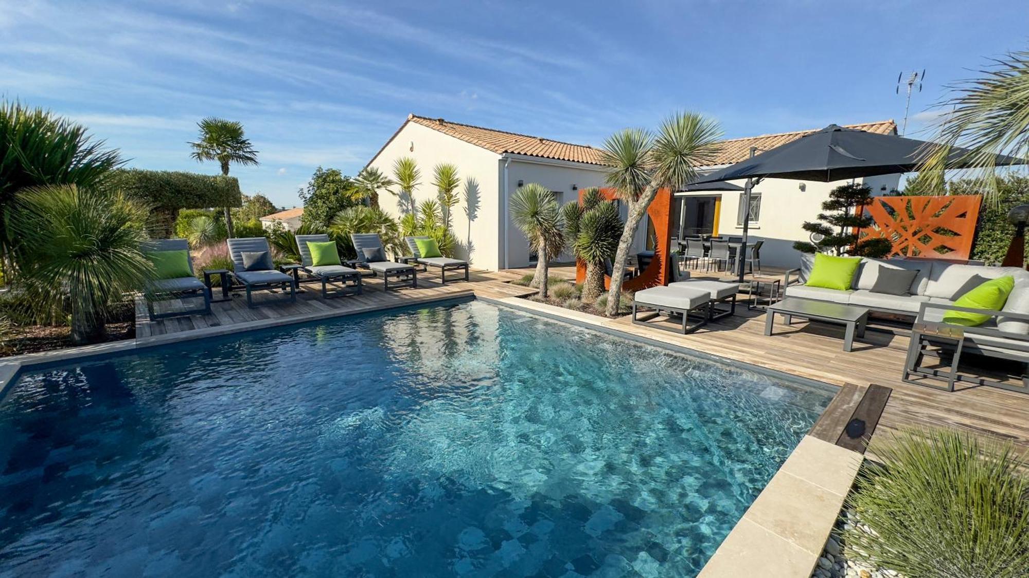 Villa Harmonie - Luxe, Jaccuzzi Et Piscine En Charente-Maritime Saint-Ciers-du-Taillon Exteriör bild